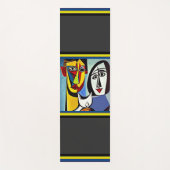 Tapis de yoga en art abstrait (Devant)