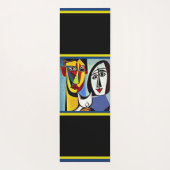 Tapis de yoga en art abstrait (Dos)