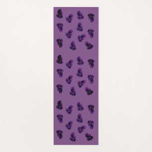 Tapis de yoga en art vectoriel améthyste
