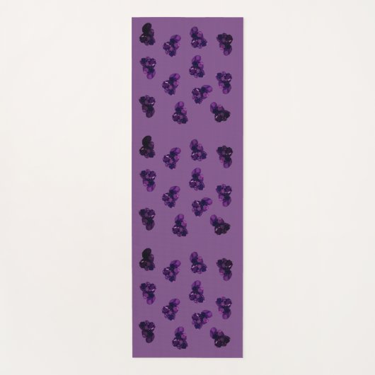 Tapis de yoga en art vectoriel améthyste (Devant)
