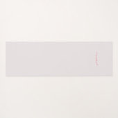 Tapis de yoga en forme rouge avec affirmation (Dos (Horizontal))