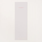 Tapis de yoga en forme rouge avec affirmation (Dos)