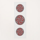 Tapis de yoga en rouge Machinery (Devant)