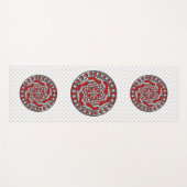 Tapis de yoga en rouge Machinery (Devant (Horizontal))