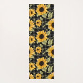 Tapis De Yoga en vichy Motif tournesol (Dos)