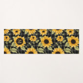 Tapis De Yoga en vichy Motif tournesol (Devant (Horizontal))