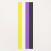 Tapis De Yoga Enby Pride (Indicateur non binaire) (Devant)