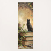Tapis De Yoga Enchanted Black Cat Library (Devant)