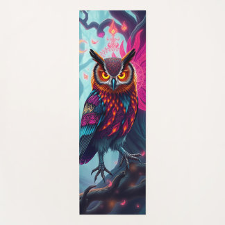 Tapis De Yoga Enchanted Forest Owl: Moonlit Mystical