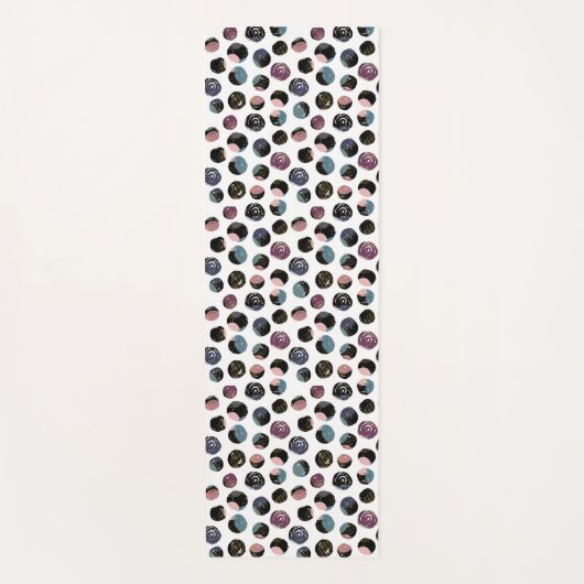 Tapis De Yoga Encre et Aura (Devant)