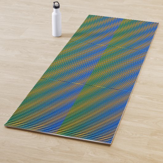 Tapis De Yoga Énergie alignée | Lignes Abstraites Yoga Mat (En situation)