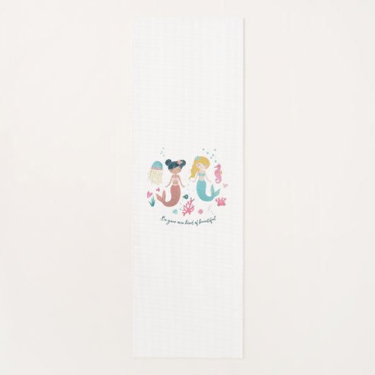 Tapis De Yoga Enfants / Sirène d'aquarelle / Yoga Mat (Devant)