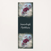 Tapis De Yoga Ephémère de rose rouge victorienne (Devant)