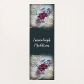 Tapis De Yoga Ephémère de rose rouge victorienne (Dos)