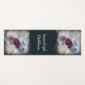 Tapis De Yoga Ephémère de rose rouge victorienne (Devant (Horizontal))