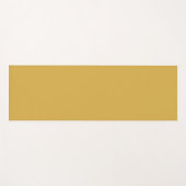 Tapis De Yoga Epicé moutarde Jaune couleur solide Impression, Vi (Devant (Horizontal))