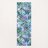Tapis De Yoga Équations de physique Geek bleu (Devant)