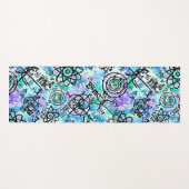 Tapis De Yoga Équations de physique Geek bleu (Devant (Horizontal))