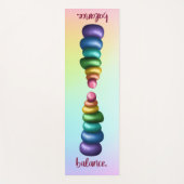Tapis De Yoga Équilibre. Arc-en-ciel Stacking Rocks Yoga Mat (Devant)