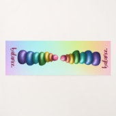 Tapis De Yoga Équilibre. Arc-en-ciel Stacking Rocks Yoga Mat (Devant (Horizontal))