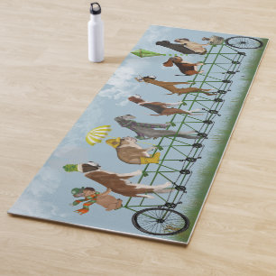Tapis De Yoga Équipage de Mutley sur le tandem