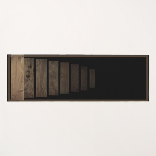 Tapis De Yoga Escaliers de sous-sol Éffrayant gothique (Devant (Horizontal))