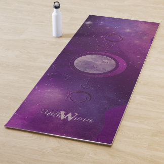 Tapis De Yoga Esoteric Moon And Stars Personalized