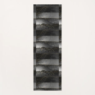 Tapis De Yoga Espace étoile cosmique noir gris