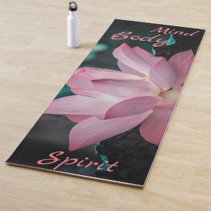Tapis De Yoga Esprit corporel mental personnalisé Lotus Yoga Mat