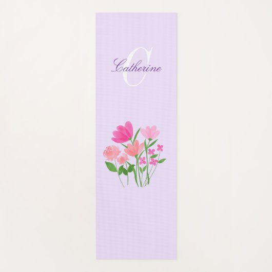 Tapis De Yoga Esterilla de yoga floral (Devant)