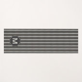 Tapis De Yoga Étape simple deux de signes du monogramme | (Devant (Horizontal))