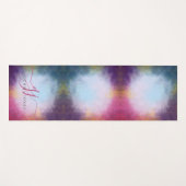 Tapis De Yoga Ethereal Abstract Glow Monogram (Devant (Horizontal))