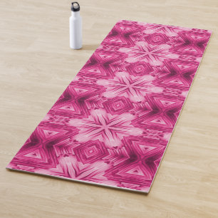 Tapis De Yoga Étoile Rose Abstraite