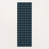 Tapis De Yoga Etoiles arc-en-ciel bleu vert, Motif Artdeco (Dos)