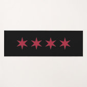 Tapis De Yoga Étoiles de Chicago (Devant (Horizontal))