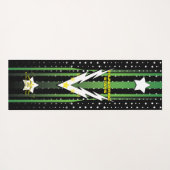 Tapis De Yoga Étoiles de tonnerre (Dos (Horizontal))