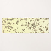 Tapis De Yoga Étoiles dorées (Devant (Horizontal))