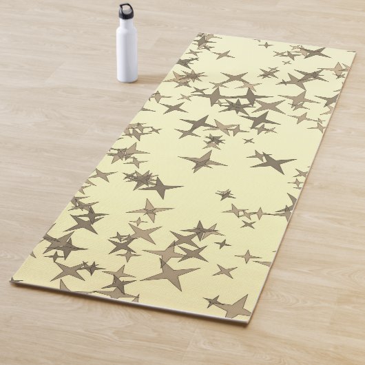 Tapis De Yoga Étoiles dorées (En situation)
