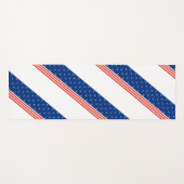 Tapis De Yoga Étoiles et bandes (Devant (Horizontal))