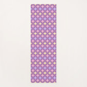 Tapis De Yoga Étoiles modernes Pastel Multicolor sur Violet (Devant)