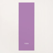 Tapis De Yoga Étoiles modernes Pastel Multicolor sur Violet (Dos)
