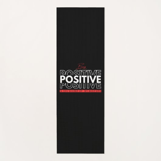 Tapis De Yoga Être positif (Devant)