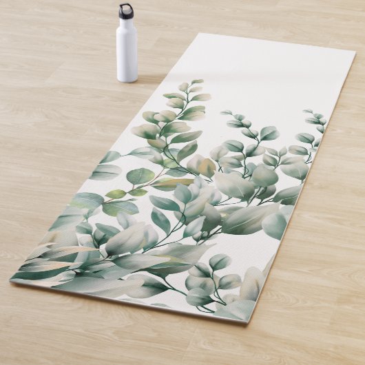Tapis De Yoga Eucalyptus vert (En situation)