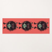 Tapis De Yoga Evil Geeky caractère mignon gothique livre Lover (Devant (Horizontal))