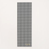 Tapis De Yoga Exercice de Monogramme À damiers moderne en noir b (Devant)