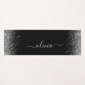 Tapis De Yoga Exercice de Monogramme de fille Parties scintillan (Devant (Horizontal))