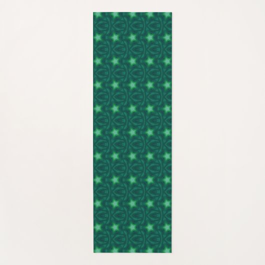 Tapis De Yoga Exercice Emerald green star (Devant)