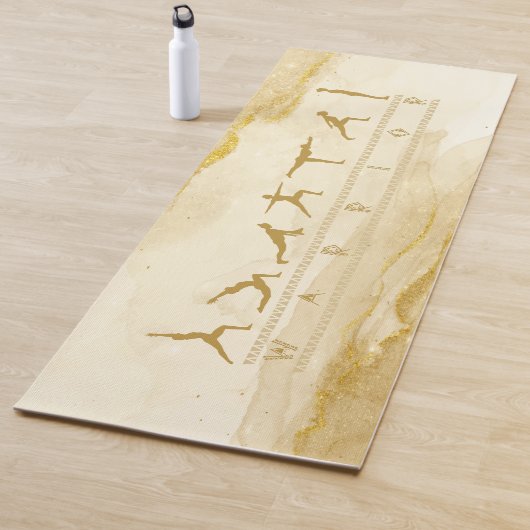 Tapis De Yoga Exercice guerrier Mat (En situation)