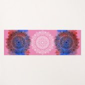 Tapis De Yoga Exercice Mandala de sublimation de l'aquarelle (Devant (Horizontal))