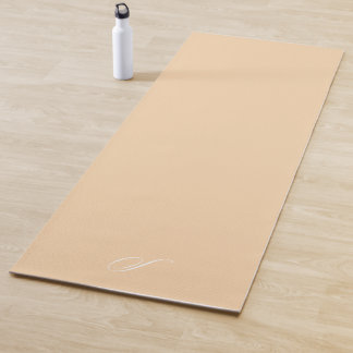 Tapis De Yoga Exercice minimaliste Peach Pastel Simple